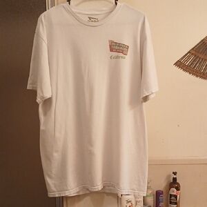 "In N Out Hamburgers No Delay California" White‎ T-Shirt for Men.(XL)